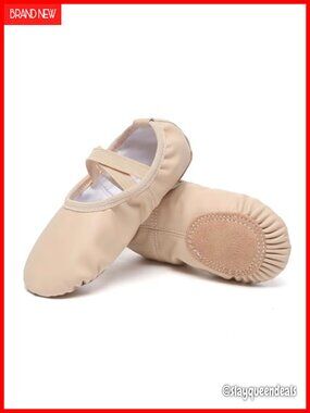 PU Leather Ballet Dance Shoes Women Flexible Anti-Slip Ballet Flats